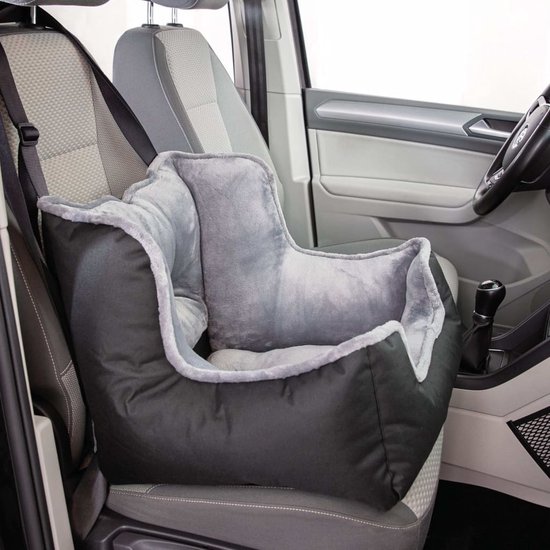 Trixie Autostoel voor Honden - 50 x 50 x 40 cm - Zwart Grijs