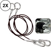 2x PD® - Remkabel - Breekkabel Aanhangwagen - 100 cm - Oplooprem