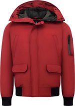 Korte Model Heren Winterjas - 8821 - Rood