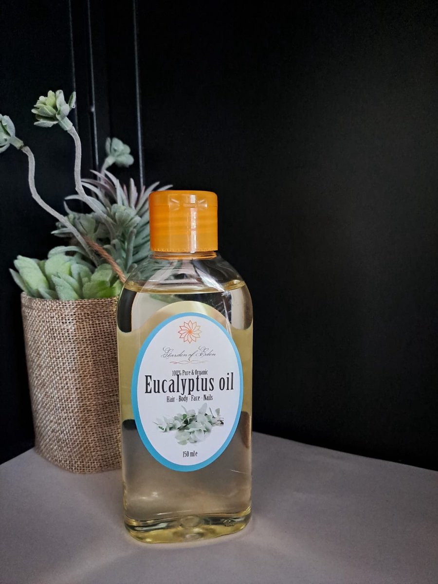 Goedkoopste Garden of Eden - Pure organic koudgeperste Eucalyptus olie voor huid en haar 150ml - Eucalyptusolie - massage olie - body olie