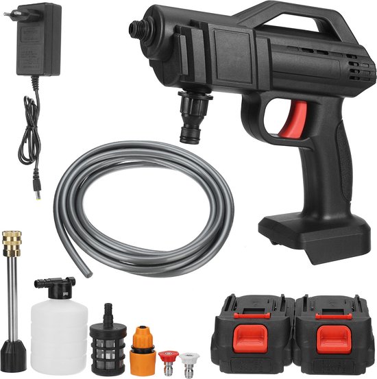 Milwaukee 18V Accu Hogedrukreiniger - Mobiele Draagbare Reiniger Met Slang voor Auto, Terras, Raam, Gazon (zonder accu