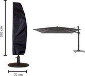 Housse de parasol avec fermeture éclair pour parasol flottant | 197 x 56 cm | Étanchéité | Fermeture à glissière