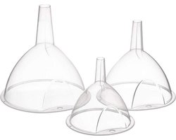 Trechter Secret de Gourmet Transparant Plastic (3 Onderdelen)