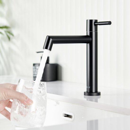 Mitigeur de lavabo robinet design chrome Aerateur Economie d'eau