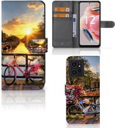 Bookcase Xiaomi Redmi Note 12 4G Telefoon Hoesje Amsterdamse Grachten