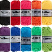 Paquet de fil de coton Cotton huit arc-en-ciel - 10 pelotes