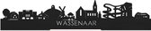 Skyline Wassenaar en bois Zwart - 60 cm - Décoration d'intérieur - Décoration à poser et à suspendre - Plus de villes disponibles - Cadeau pour lui - Cadeau pour elle - Anniversaire - Pendaison de crémaillère - Intérieur - WoodWideCities
