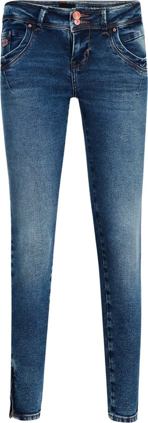 LTB Jeans Senta Zip Dames Jeans - Donkerblauw - W24 | bol