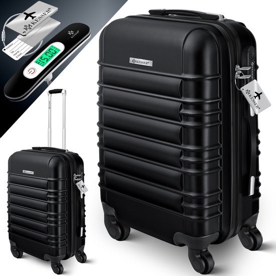 Valise de voyage KESSER® Valise incl. Pèse-bagage + étiquette de bagage  Chariot à... | bol.com