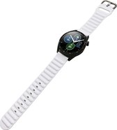 Mobigear Watch bandje geschikt voor Honor Magic Watch 2 (46mm) Bandje Flexibel Siliconen Gespsluiting | Mobigear Colors - Wit