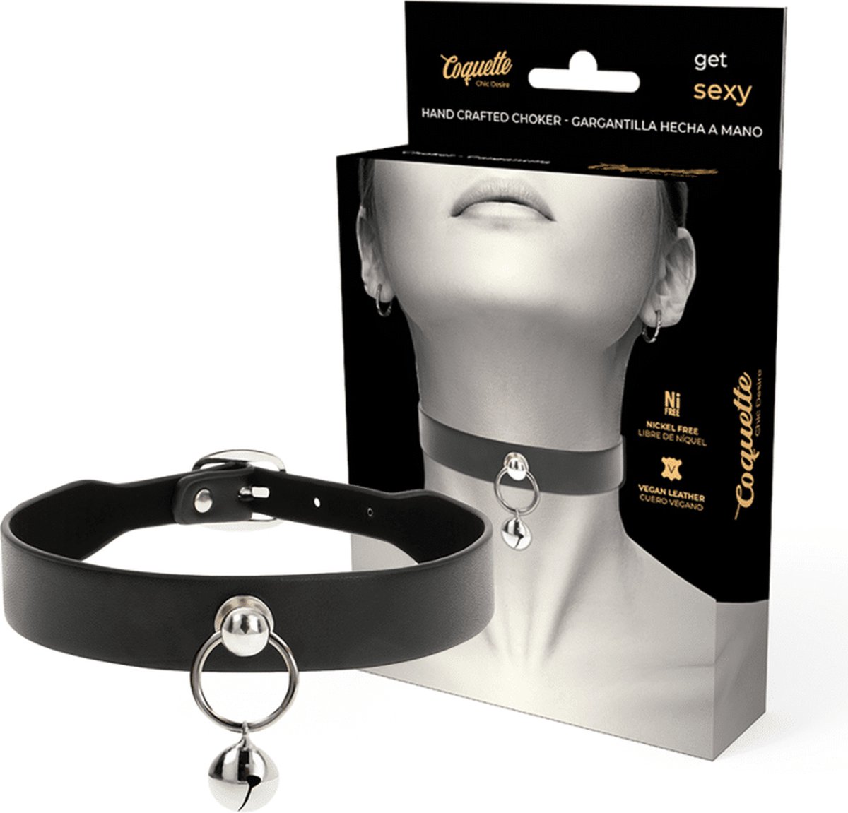 COQUETTE ACCESSORIES | Coquette Hand Crafted Choker Jingle Bell | BDSM | Fetish Accessories | Sexy Collar