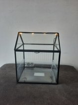 Glazen serre met LED lampjes en PVS box