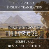 Inscription of Thutmose II
