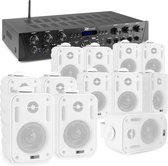 Système de son avec Bluetooth - Amplificateur audio 6 zones PV260BT + 12 haut-parleurs BGO30 blancs 3''