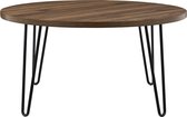 Table d'appoint en panneaux de particules laminés noyer