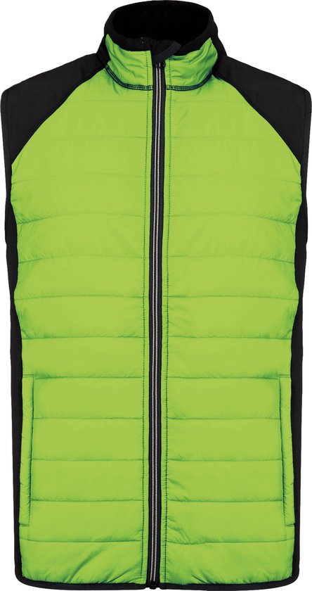 Gilet de sport avec traitement déperlant ' Proact' Vert Citron/Noir - 3XL