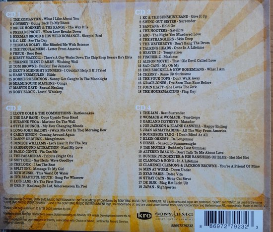 Theater Van Het Sentiment-De Jaren 80, Onbekend Muziek bol