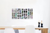 Décoration murale Métal - Peinture Aluminium Industriel - Portes - Coloré - Abstrait - 120x60 cm - Dibond - Photo sur aluminium - Décoration murale industrielle - Pour le salon/chambre