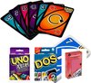 Afbeelding van het spelletje UNO FLIP + UNO DOS + Speel kaarten - Mattel Games - Kaartspel - Combideal