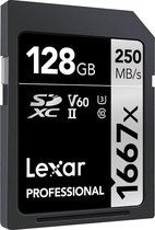 Lexar SDXC Professional UHS-II 1667x 128GB V60