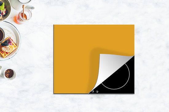 KitchenYeah® Inductie beschermer 60x52 cm - Okergeel - Herfst - Interieur - Kookplaataccessoires - Afdekplaat voor kookplaat - Inductiebeschermer - Inductiemat - Inductieplaat mat