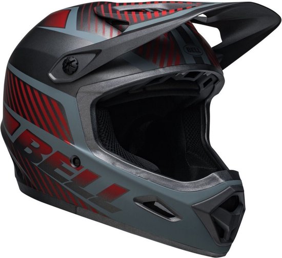 Bell Transfer Matte Charcoal/Gray Helm - Maat M (55-57cm)