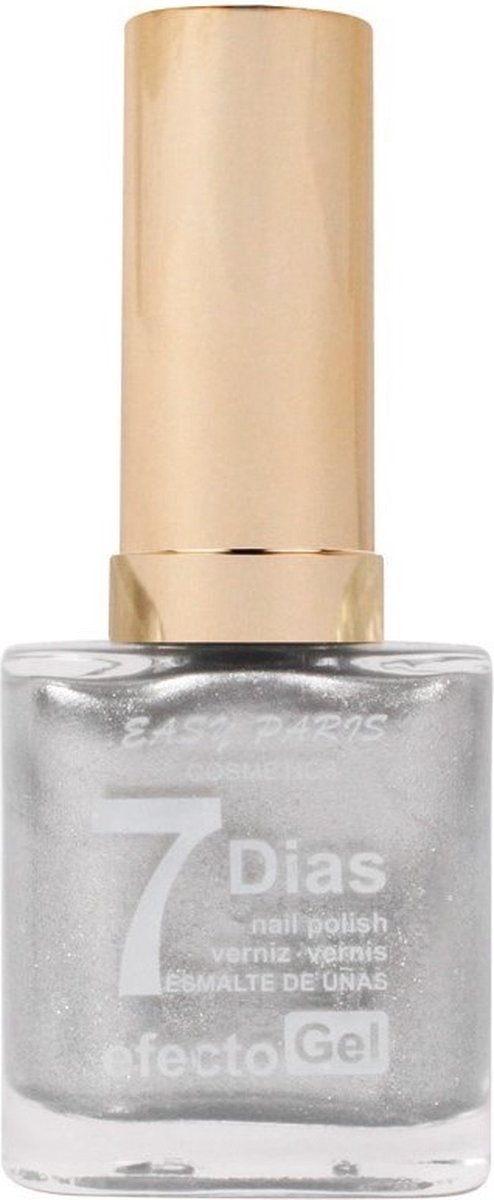 Goedkoopste Easy Paris - Nagellak - Zilver Mini Glitter/Shimmer/Metallic - 1 flesje met 13 ml inhoud - Nummer 053