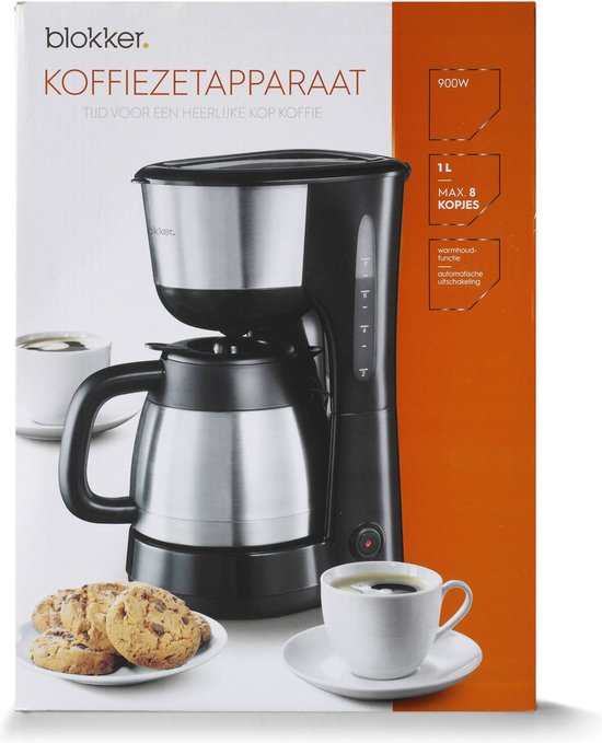 Instelbare functies voor type koffie - Blokker BL-21001 - Blokker Koffiezetapparaat met Thermoskan - 1 Liter - voor Filterkoffie - Zwart