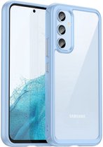 Hoesje Acryl Back Cover Blauw Geschikt voor Samsung Galaxy A54