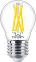 Philips MASTER LED E27 Kogel Filament Helder 3.5W 470lm - 922-927 Dim naar Warm | Beste Kleurweergave - Dimbaar - Vervangt 40W