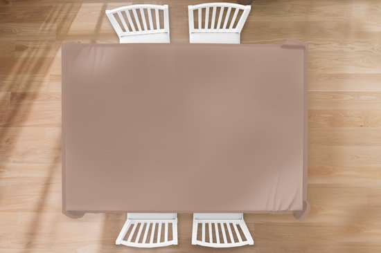 Tafelkleed - Tafellaken - 220x150 cm - Beige - Kleur - Roze - Binnen en Buiten