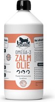 Aniculis - Omega-3 Zalmolie voor honden, katten & paarden (1 Liter) - Rijk aan omega-3 vetzuren - Hoge astaxanthinewaarde, levensmiddelenkwaliteit uit Noorwegen