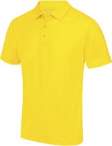 Herenpolo 'Cool Polyester' korte mouwen Sun Yellow - L