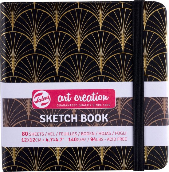 Talens art creation Schetsboek - Art Deco - 12x12cm - Talens Art Creation