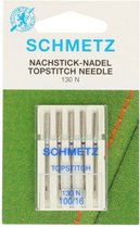 Schmetz Aiguilles pour machine à coudre Topstitch, épaisseur 90/14, pour fil épais, 1 boîte de 5 pcs.