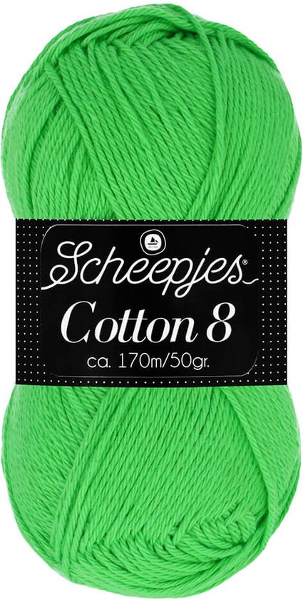 Scheepjes Cotton 8 50g - 517 Groen