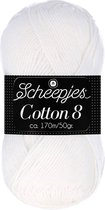 Scheepjes Cotton 8 50g - 502 Wit