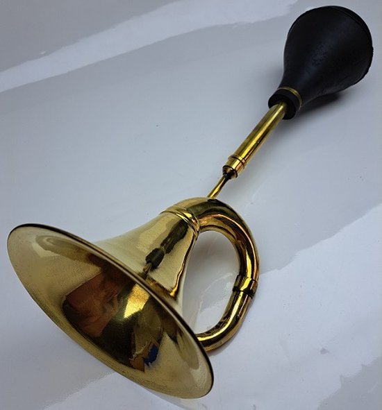 Denza - Toeter taxi hoorn - claxon messing totale lengte 43 cm - 2200 | bol