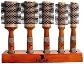 Hector Maxi Flow Metal Brush Set - Borstel set - Haarborstels - Massief Hout - 5 Stuks