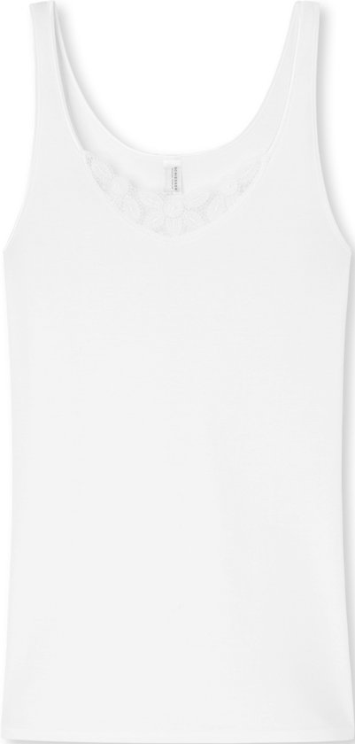 SCHIESSER selected! premium singlet (1-pack) - dames wit onderhemd - Maat: