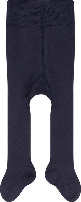 Achterkant van een donkerblauwe baby maillot.