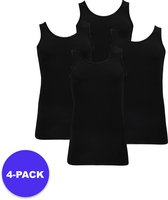 Apollo (Sports) - Chemise en Bamboe pour hommes - Zwart - Taille XL - Paquet de 4 - Forfait économique