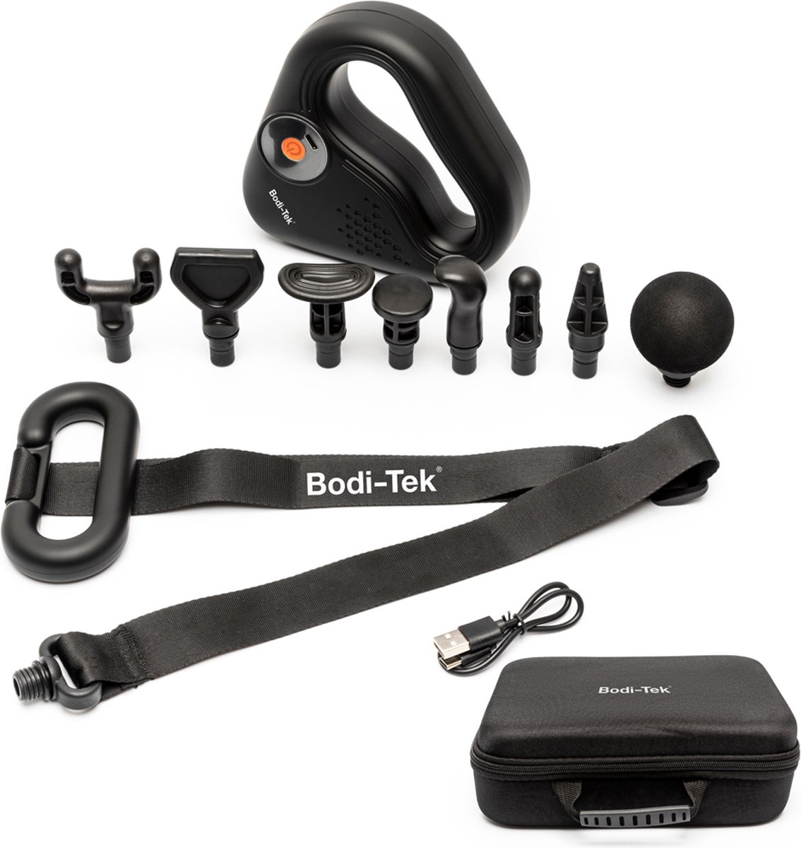 Bodi-tek BT-MAWB - Massagegun - incl koffer, massageriem en 8 opzetstukken