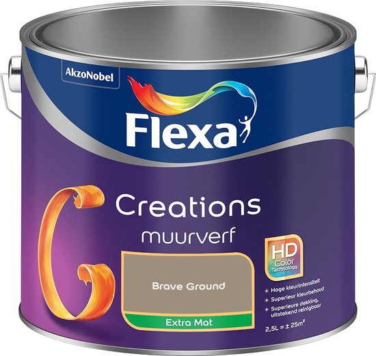 Flexa Creations - Muurverf - Extra Mat - Brave Ground - 2.5l