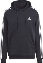adidas essentials fleece 3 stripes hoodie men's