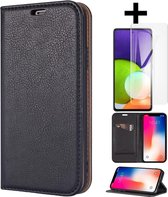 Rico Vitello Magnetische Wallet case voor Samsung Galaxy M20 + gratis screenprotector kleur Zwart