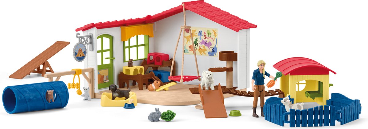 schleich FARM WORLD - Dierenhotel - Boerderij Speelgoed, Hotel - 42607 — afbeelding 2