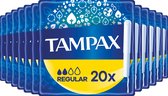 Tampax Regular - Tampons - Met Kartonnen Inbrenghuls - Voordeelverpakking 12 x 20 Stuks