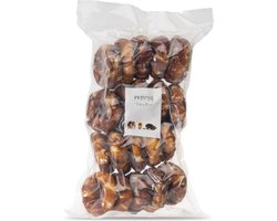 Petstyle Living Gepofte Ringen met Eend - Hondensnacks - 7,5cm - 20 Stuks - Donut Hond