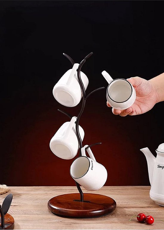 Porte-gobelet à 6 crochets, porte-gobelet à café, porte-gobelet à café pour  comptoir